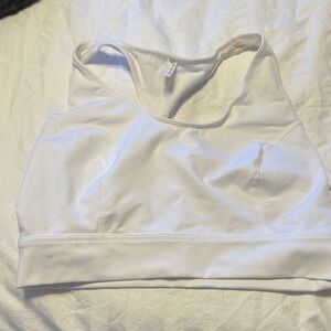 Free People White Sports Bra